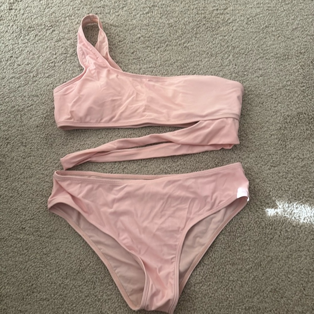 Shein pink swim suit